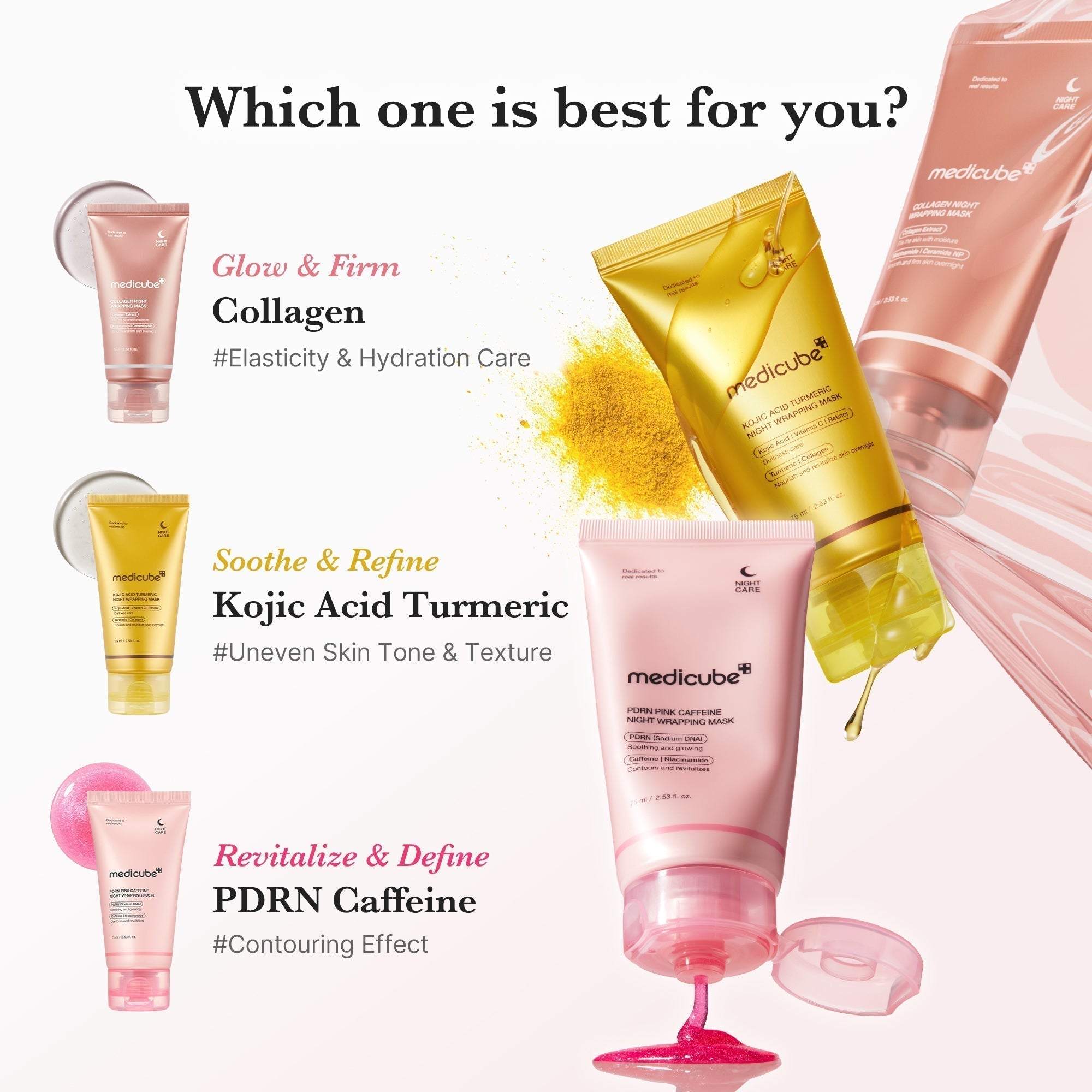PDRN Pink Caffeine Overnight Wrapping Mask