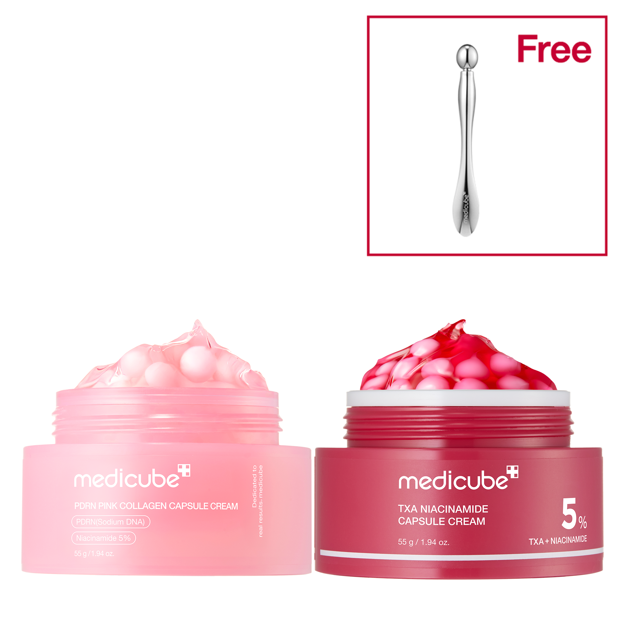 PINK & RED Capsule Cream Bundle (2 PACK)
